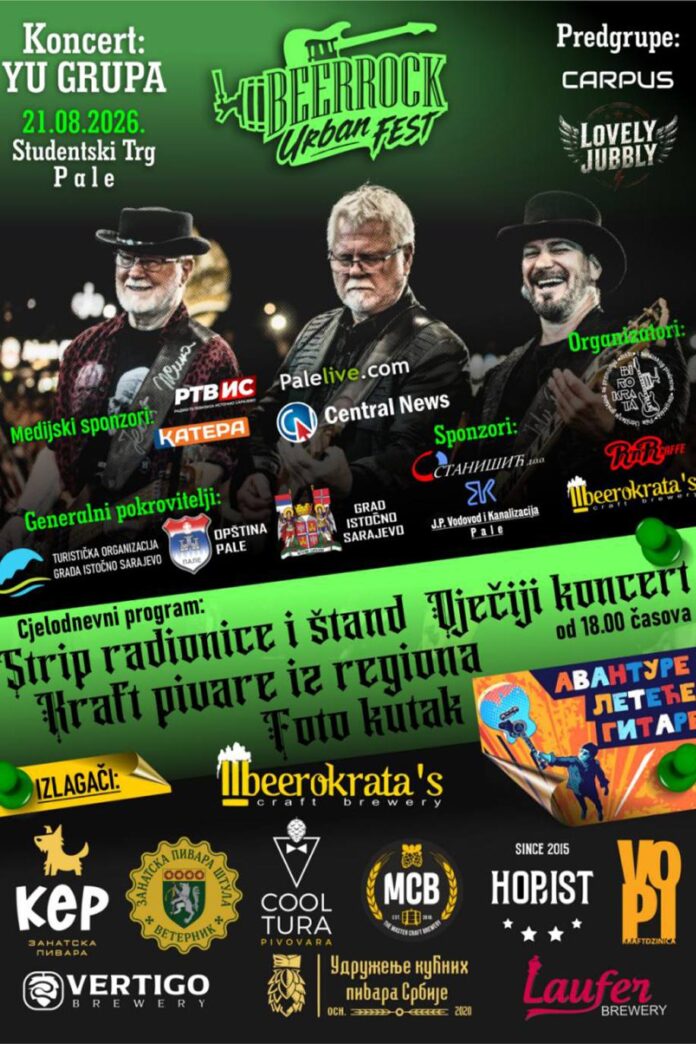 Euforija u Palama: Danas počinje BeerRock Urban Fest, stiže legendarna JU grupa