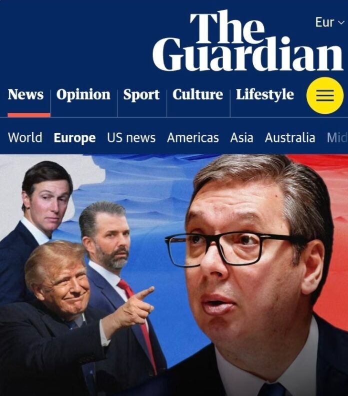 Guardian: Vučić lično tražio ukidanje zaštite Generalštaba zbog projekta povezanog s Trampovima