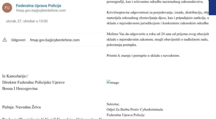 Stižu lažni e-mailovi u ime FUP-a: Ako dobijete ovu poruku, ne otvarajte je